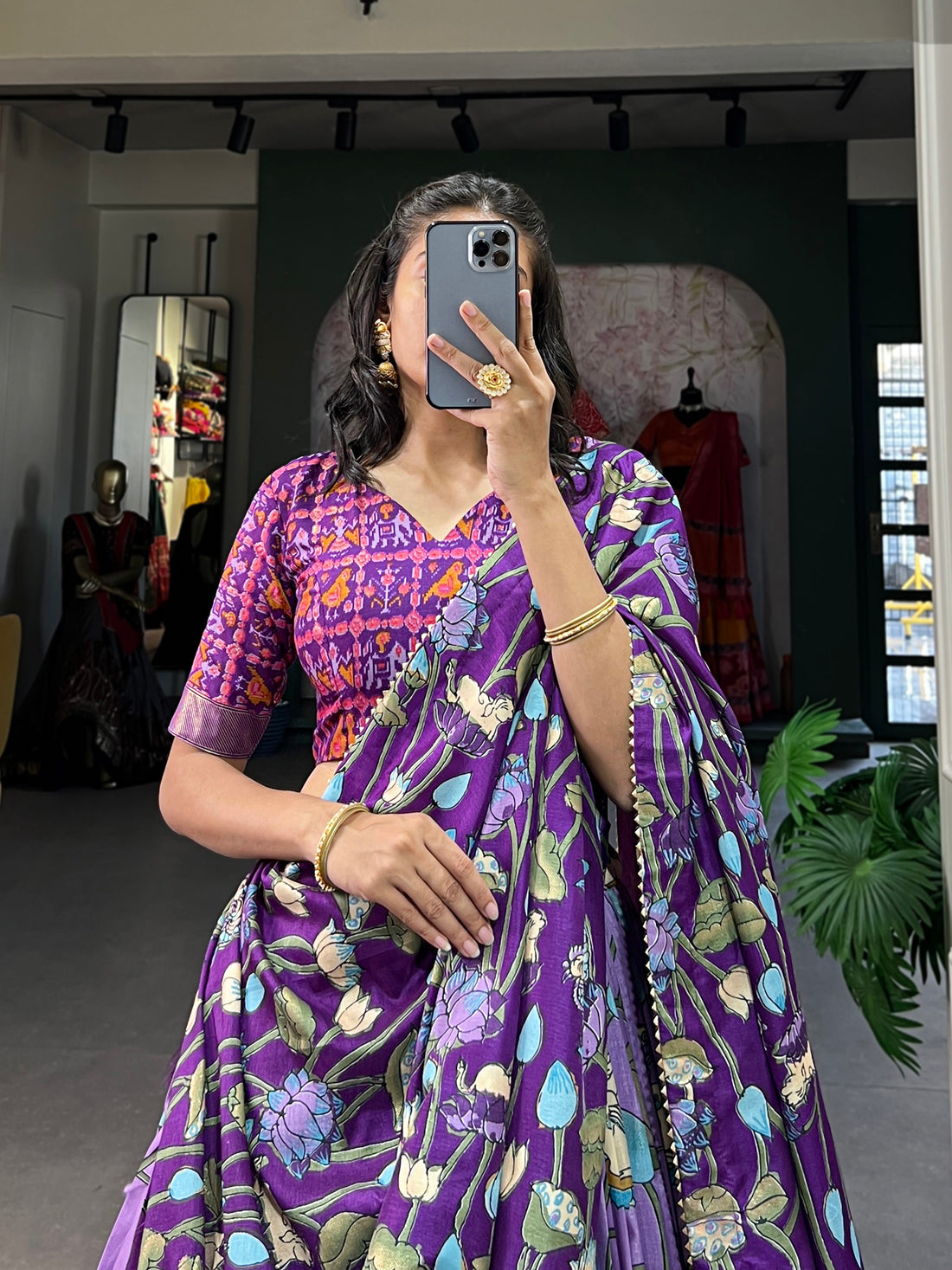 navratri  special  prity  multi color  printed  lengha's collaction