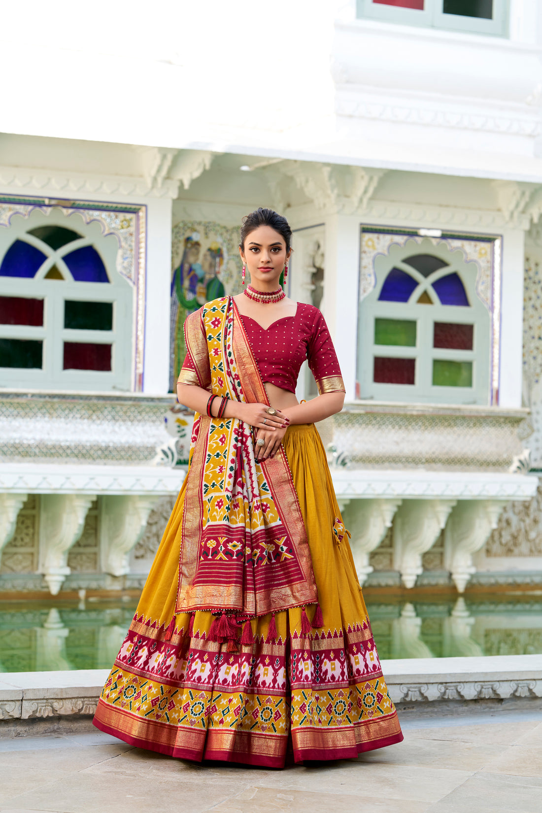 Tussar silk lehenga for festivel  season to charm your look!✨