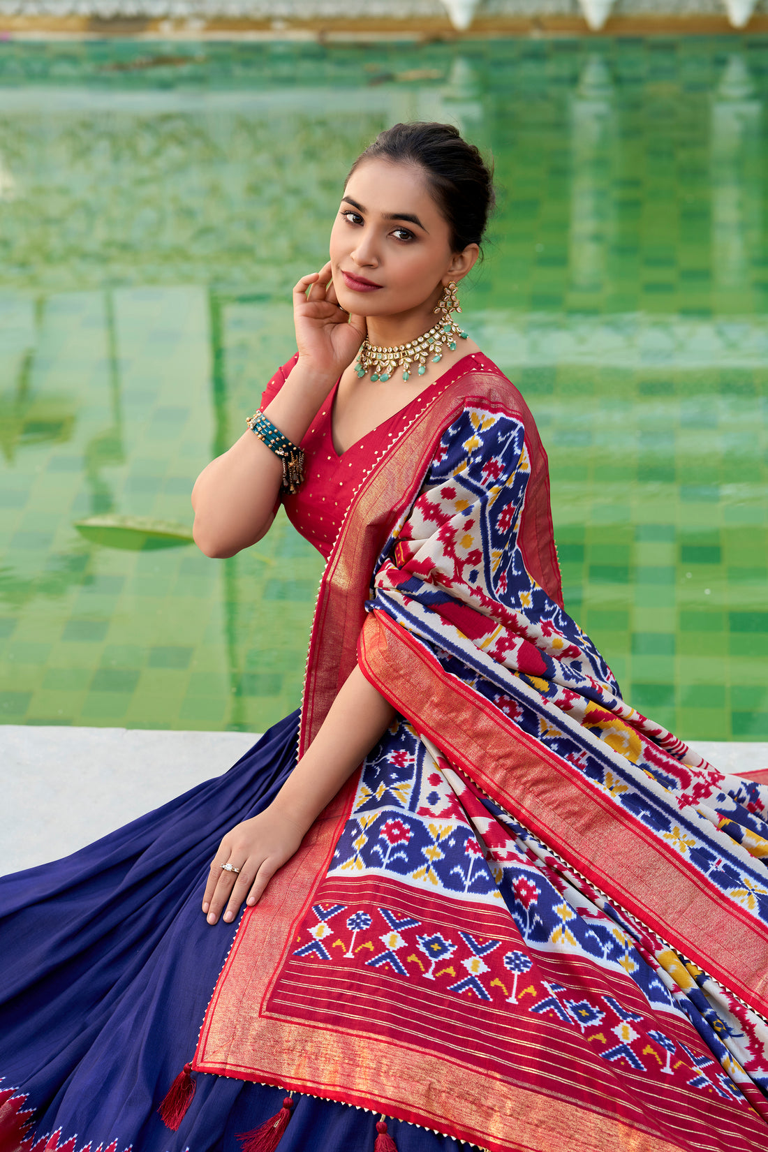 Tussar silk lehenga for festivel  season to charm your look!✨