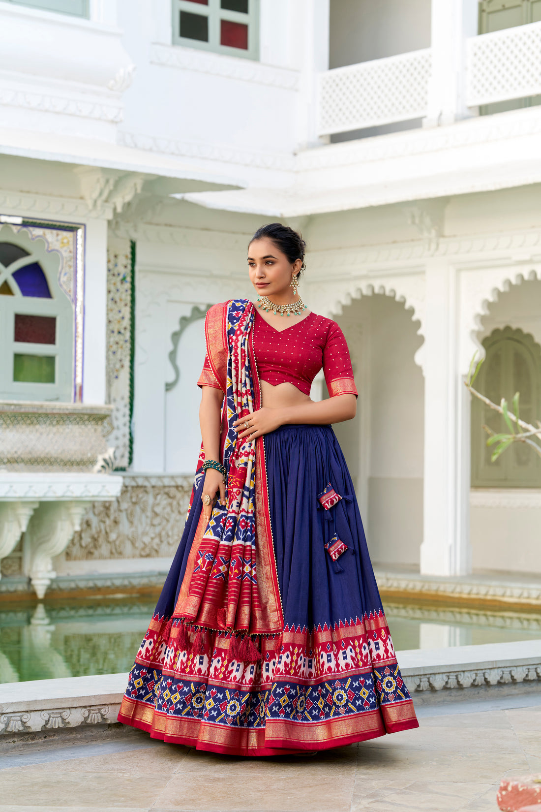 Tussar silk lehenga for festivel  season to charm your look!✨