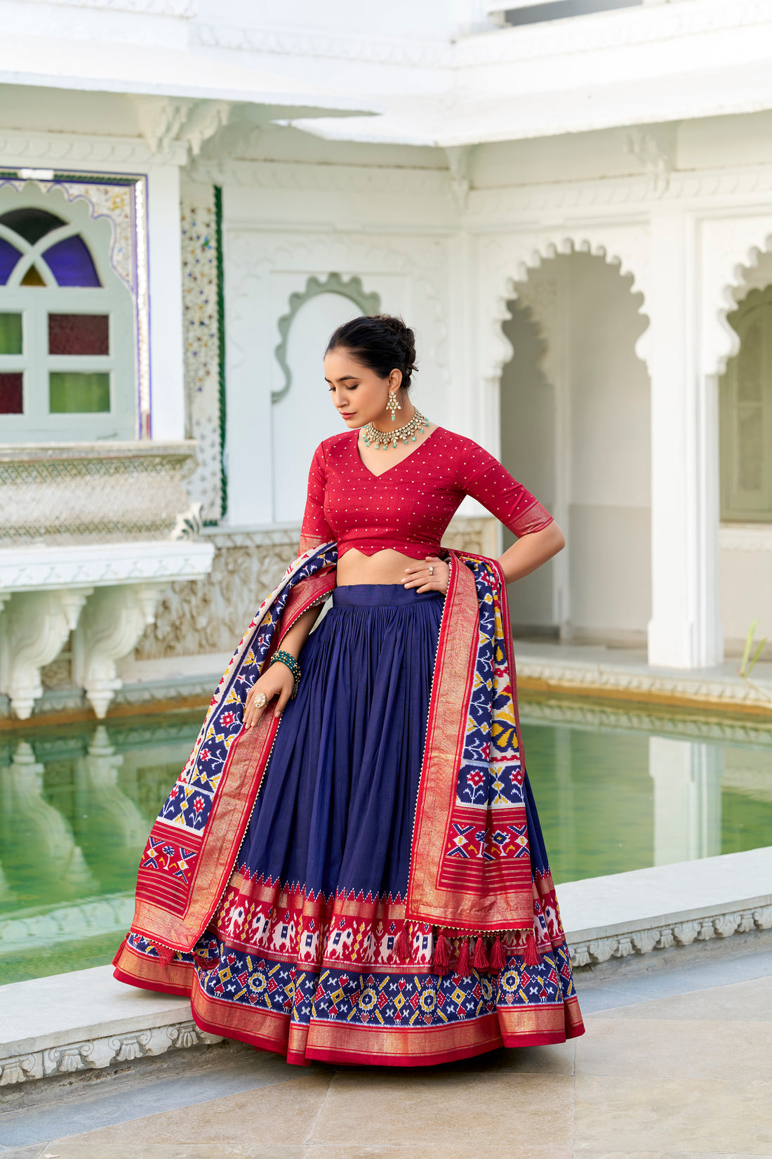 Tussar silk lehenga for festivel  season to charm your look!✨