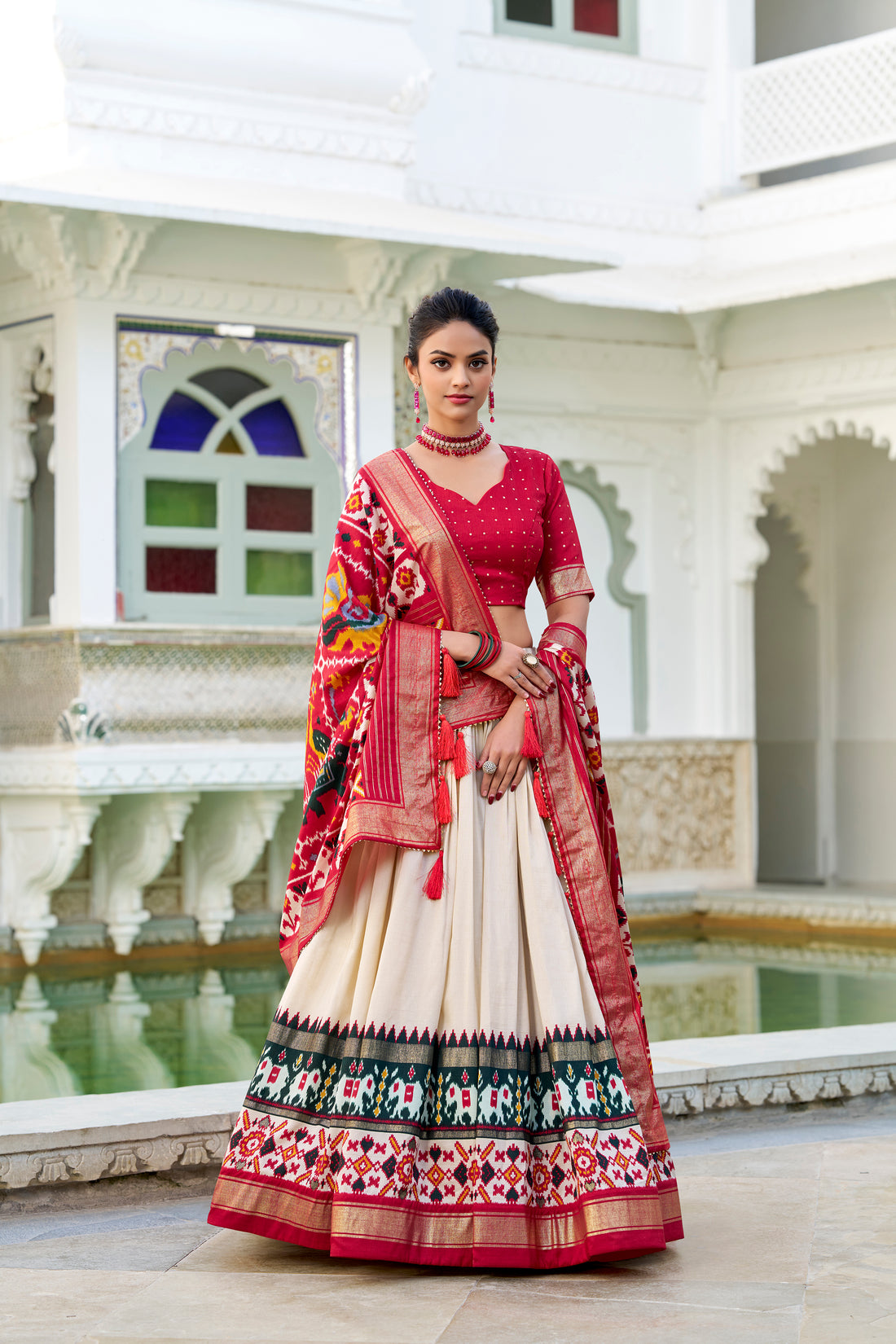Tussar silk lehenga for festivel  season to charm your look!✨