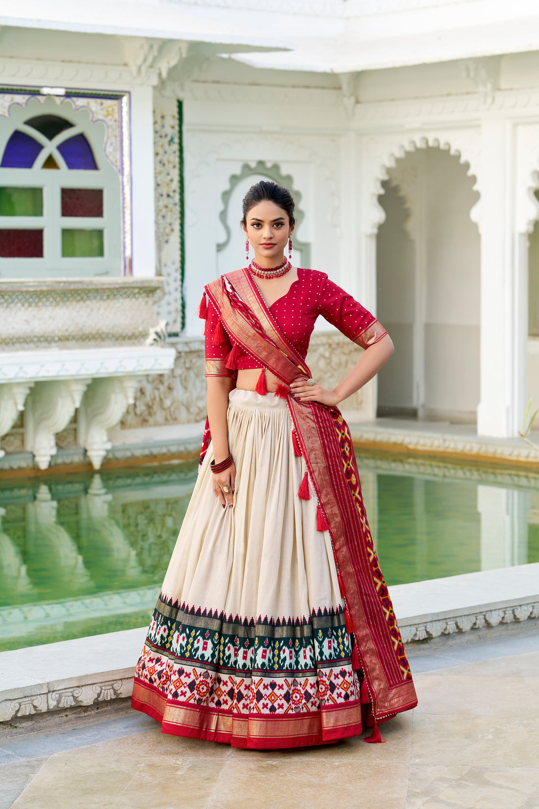 Tussar silk lehenga for festivel  season to charm your look!✨