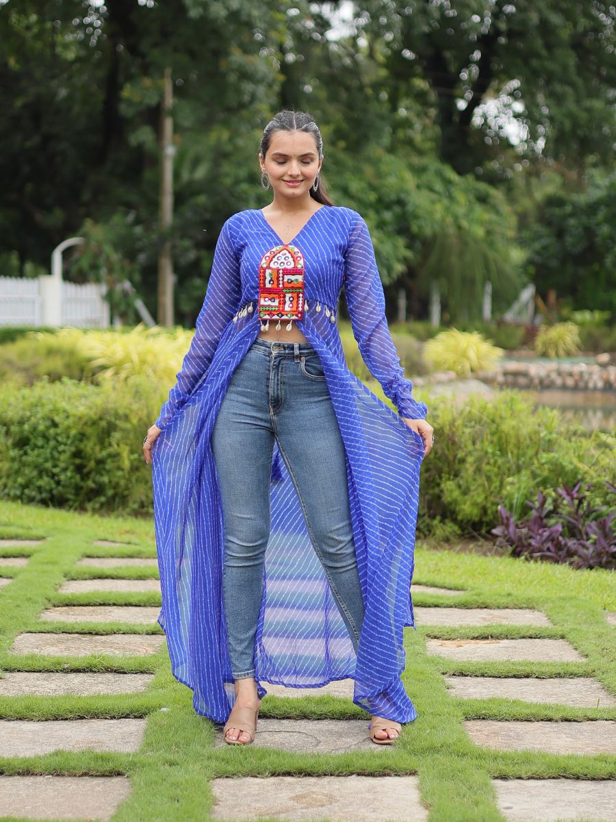 PREMIUM READYMADE DESIGNER FRONT OPEN LONG KURTI COLLECTIONS