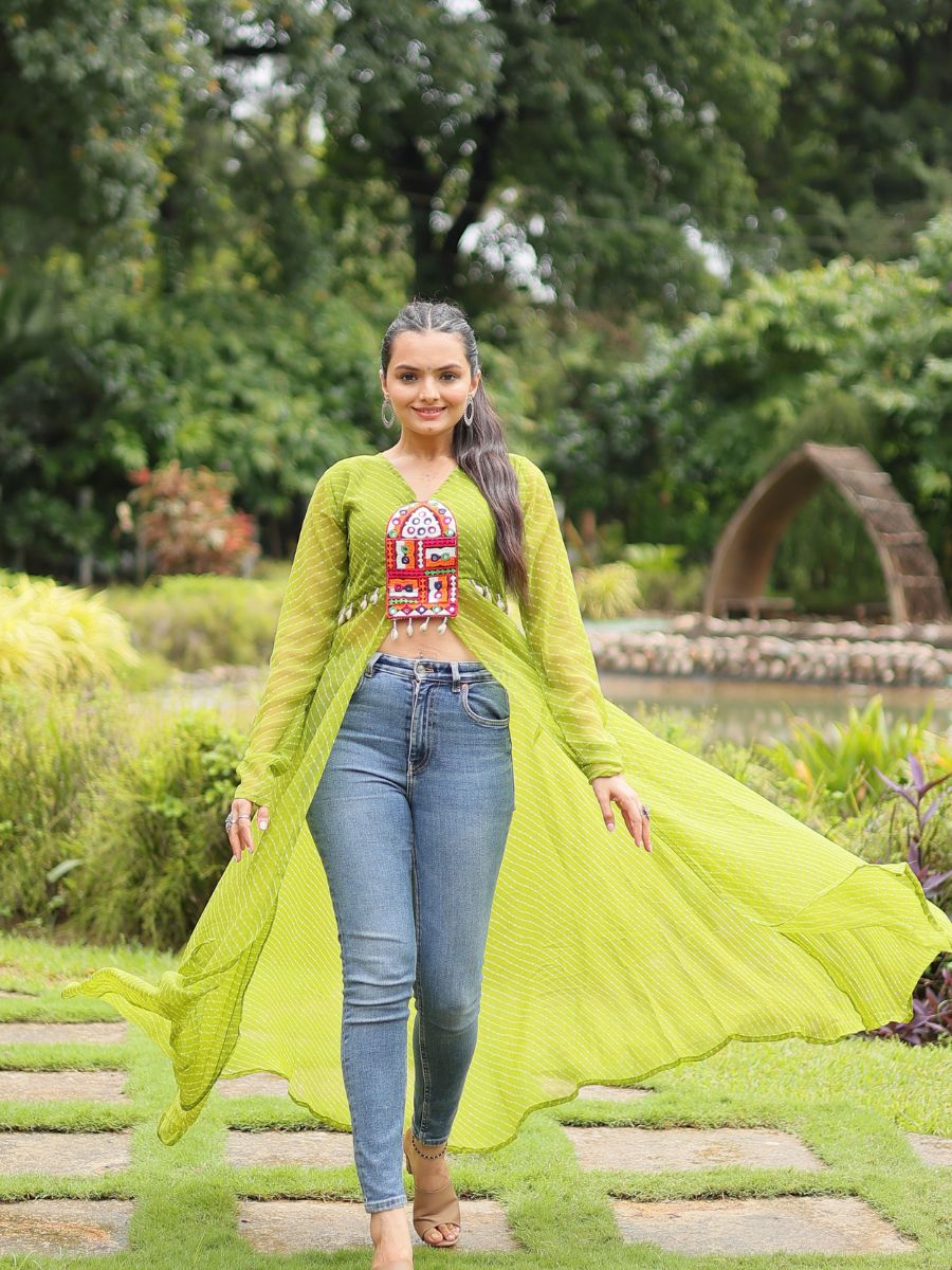 PREMIUM READYMADE DESIGNER FRONT OPEN LONG KURTI COLLECTIONS