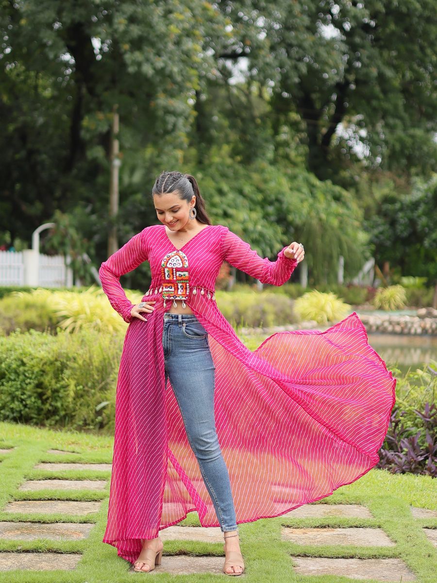 PREMIUM READYMADE DESIGNER FRONT OPEN LONG KURTI COLLECTIONS