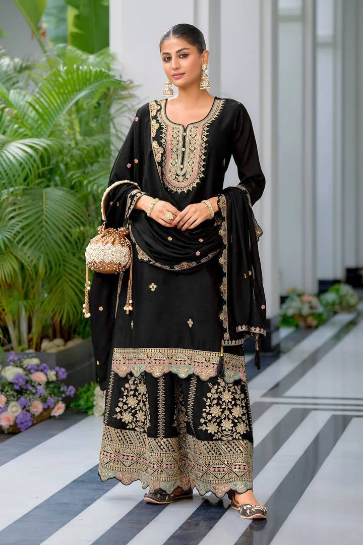 Designer Party Wear Look Fancy Top-Dupatta and Fully Stitched Sharara