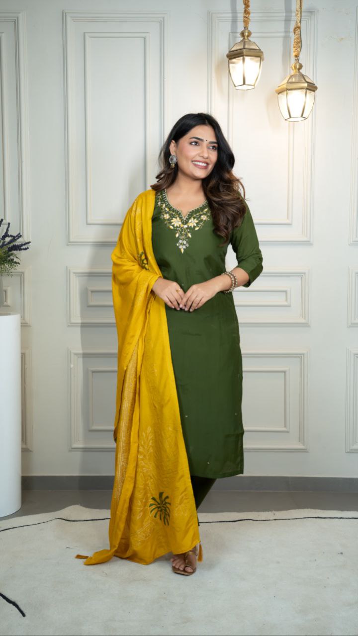 Designers Kurti Pent Dupatta Set
