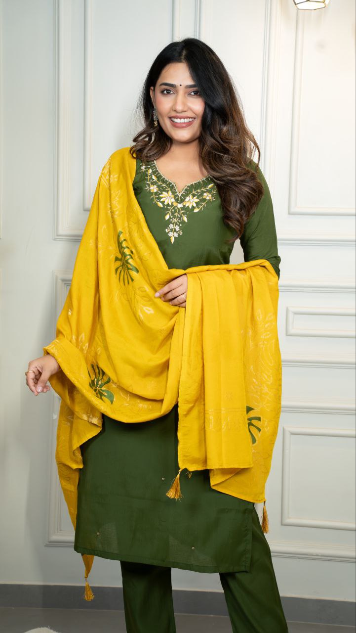 Designers Kurti Pent Dupatta Set