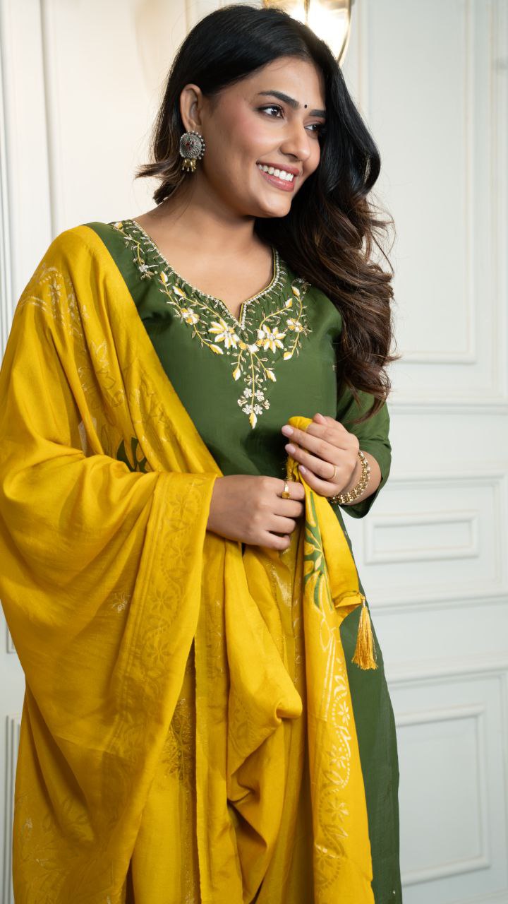 Designers Kurti Pent Dupatta Set