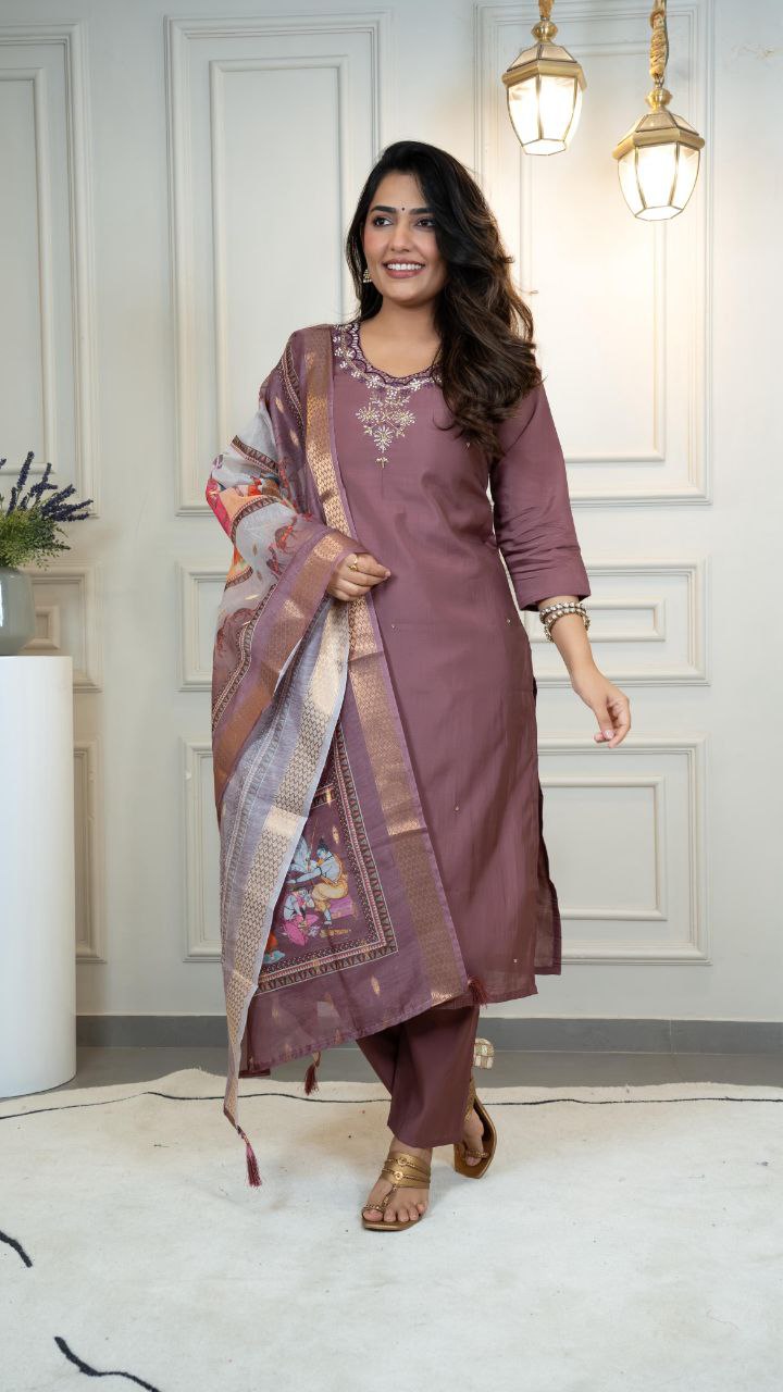 Designers Kurti Pent Dupatta Set