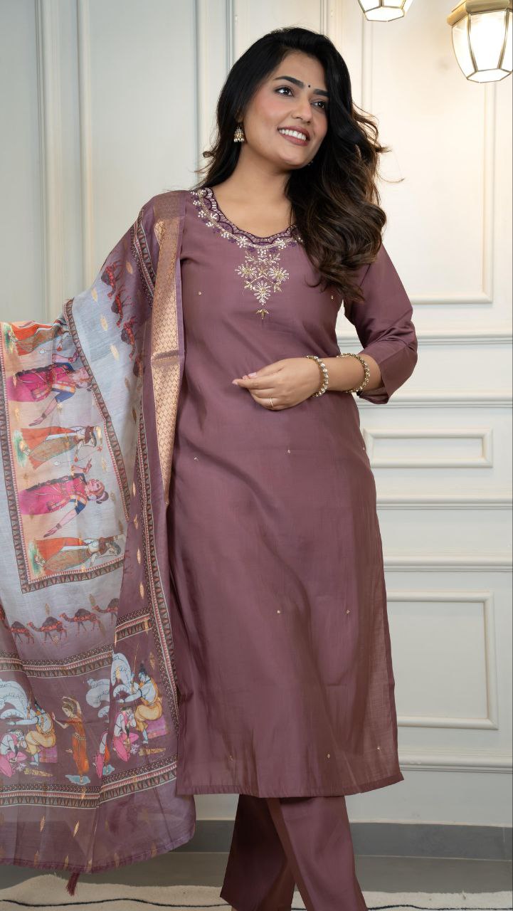 Designers Kurti Pent Dupatta Set
