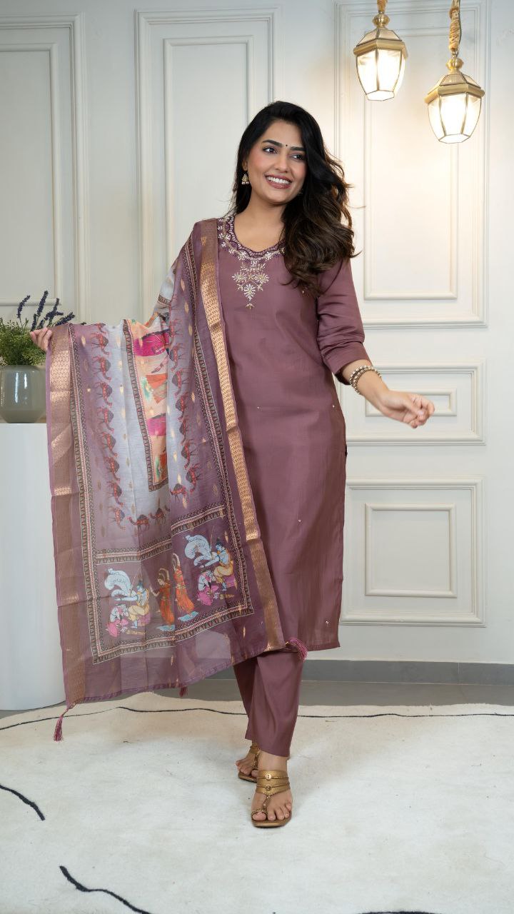 Designers Kurti Pent Dupatta Set