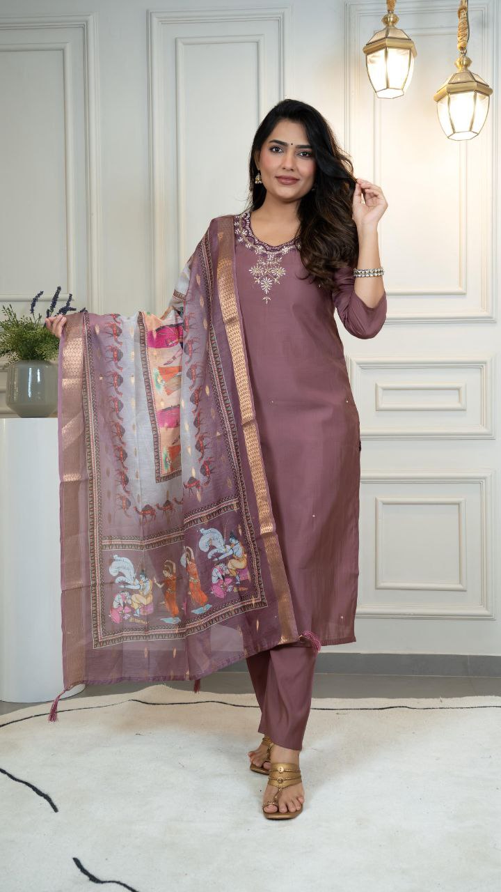 Designers Kurti Pent Dupatta Set