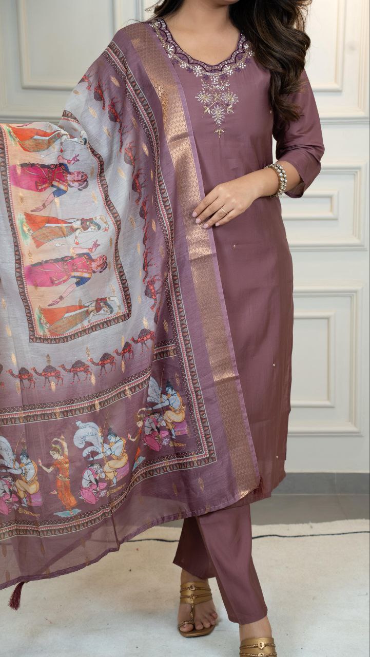 Designers Kurti Pent Dupatta Set