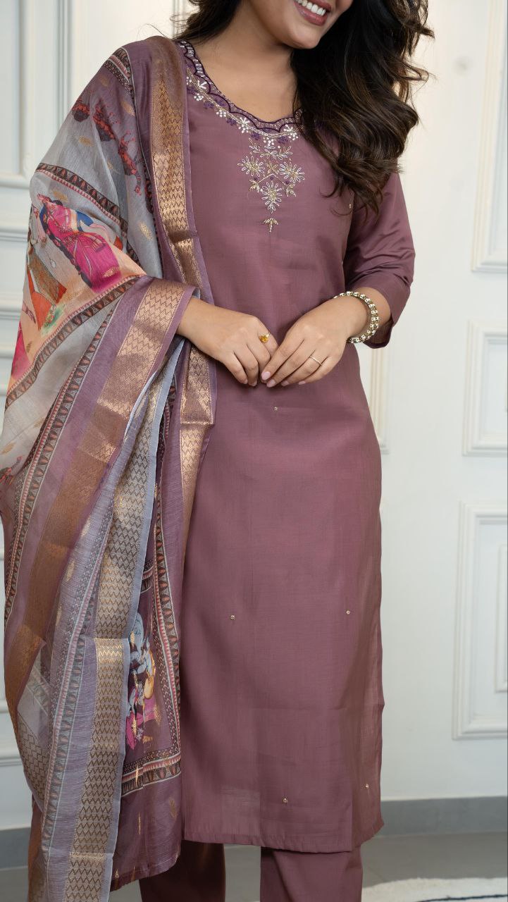 Designers Kurti Pent Dupatta Set