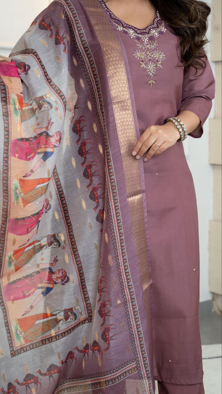 Designers Kurti Pent Dupatta Set
