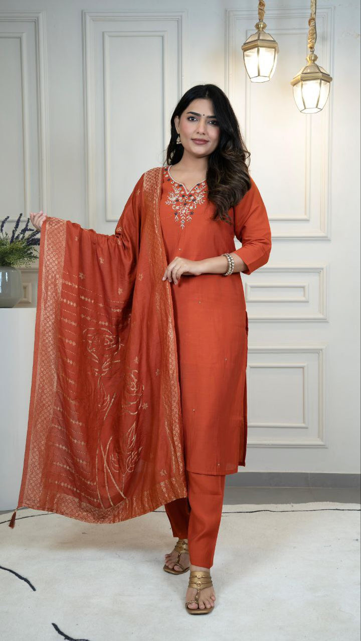 Designers Kurti Pent Dupatta Set