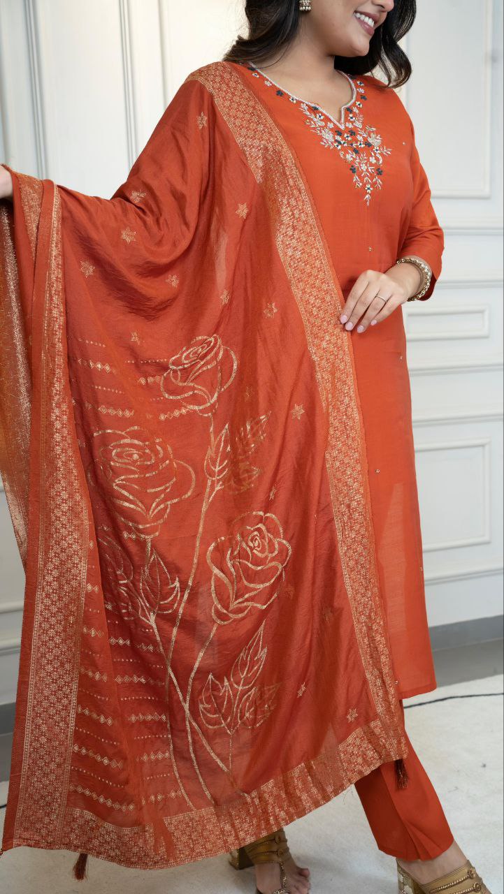 Designers Kurti Pent Dupatta Set