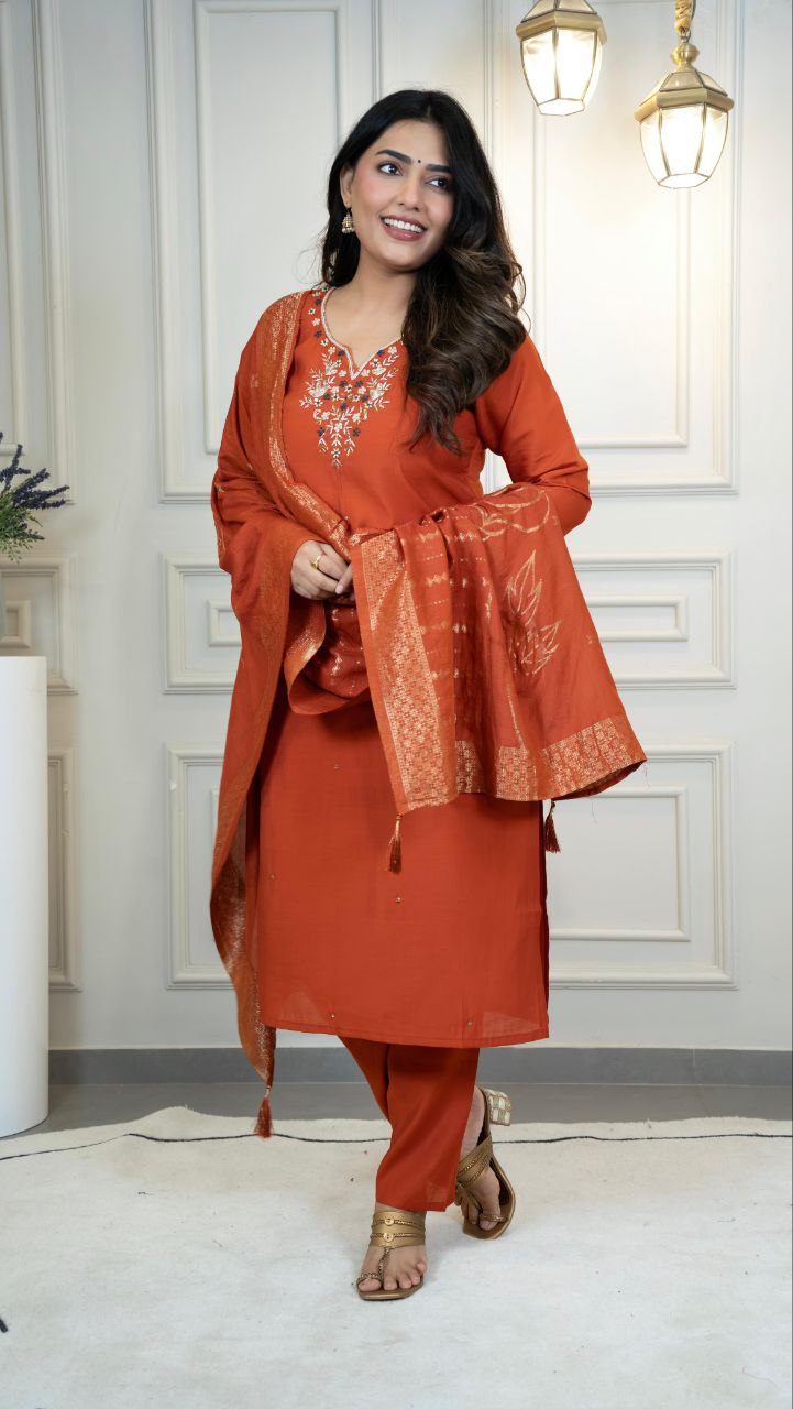Designers Kurti Pent Dupatta Set