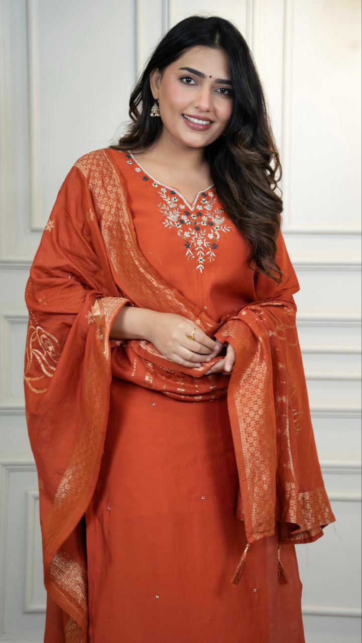 Designers Kurti Pent Dupatta Set
