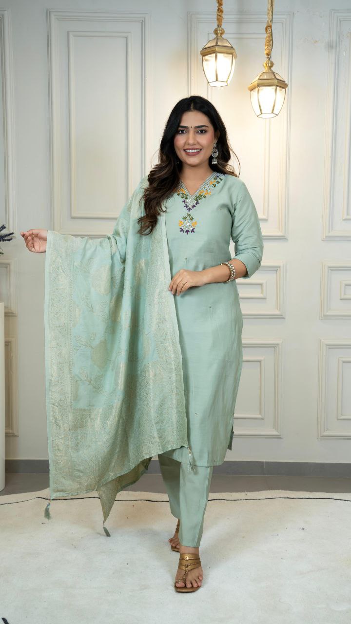 Designers Kurti Pent Dupatta Set