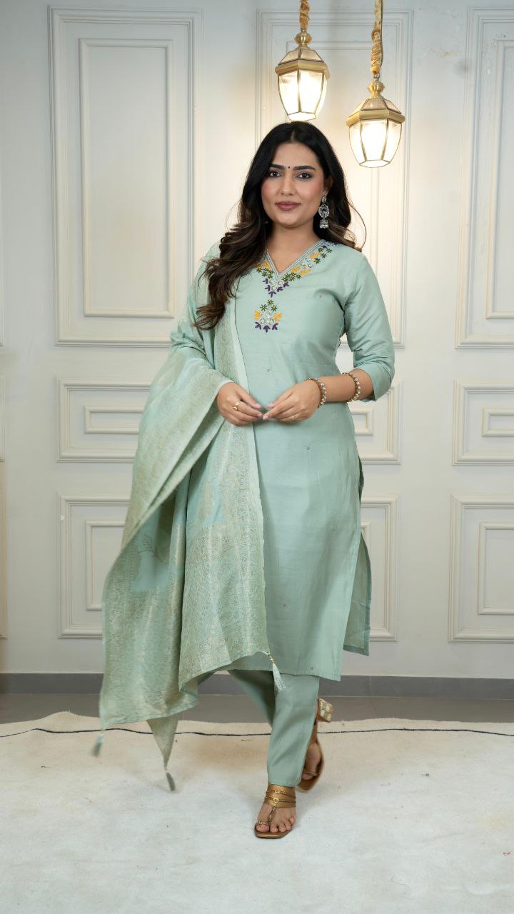 Designers Kurti Pent Dupatta Set