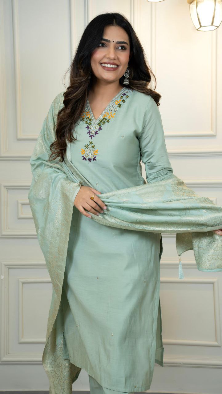 Designers Kurti Pent Dupatta Set