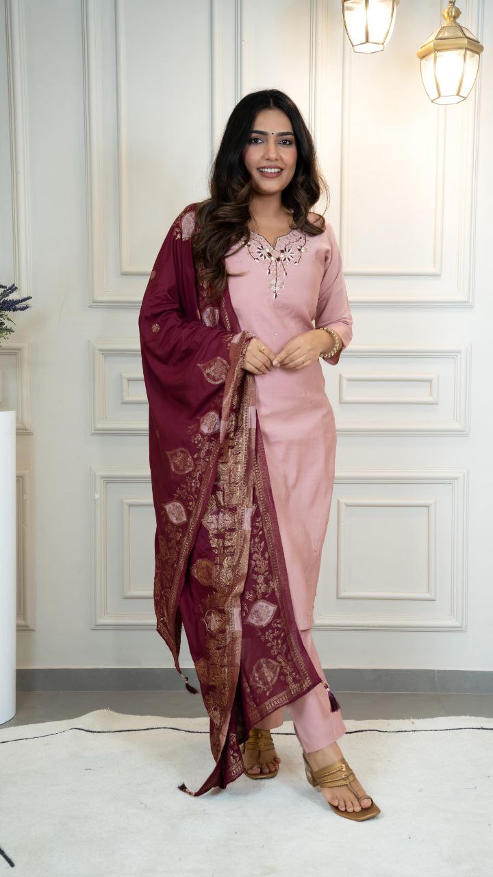 Designers Kurti Pent Dupatta Set