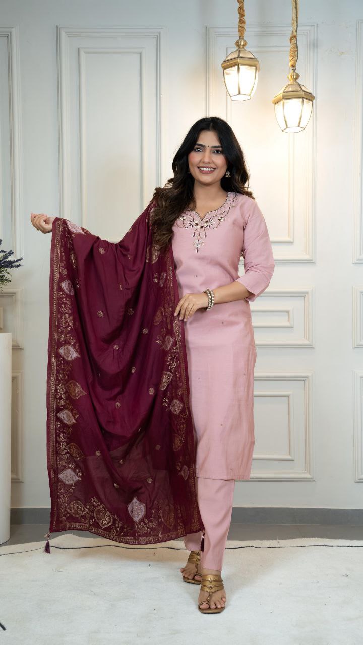 Designers Kurti Pent Dupatta Set