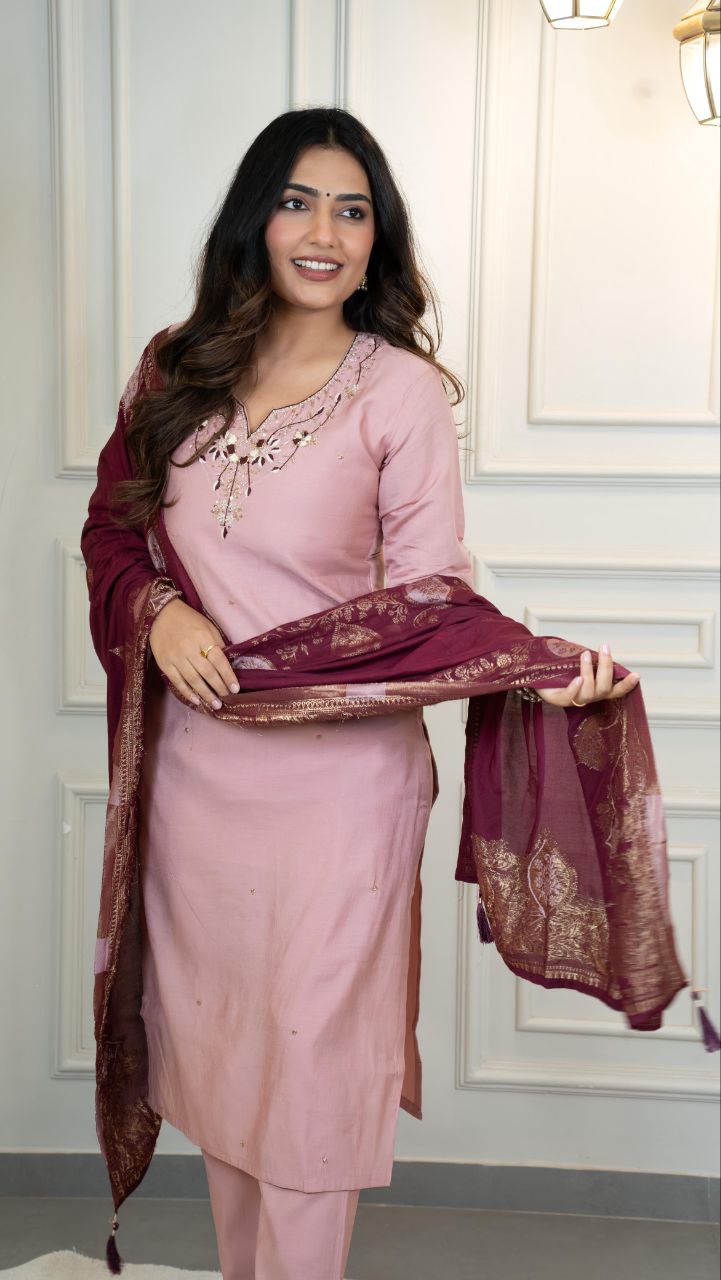 Designers Kurti Pent Dupatta Set