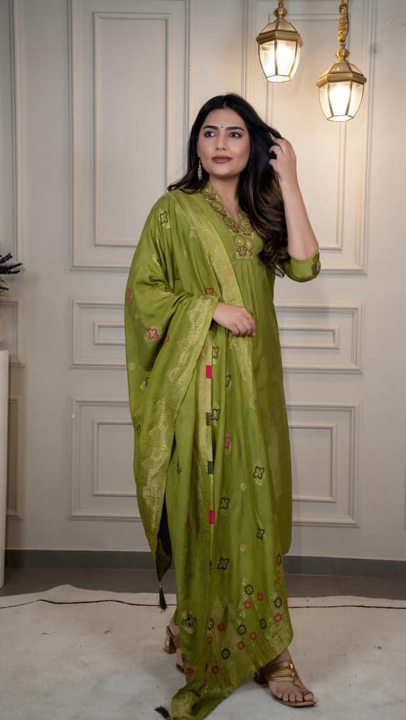 Designers Kurti Pent Dupatta Set