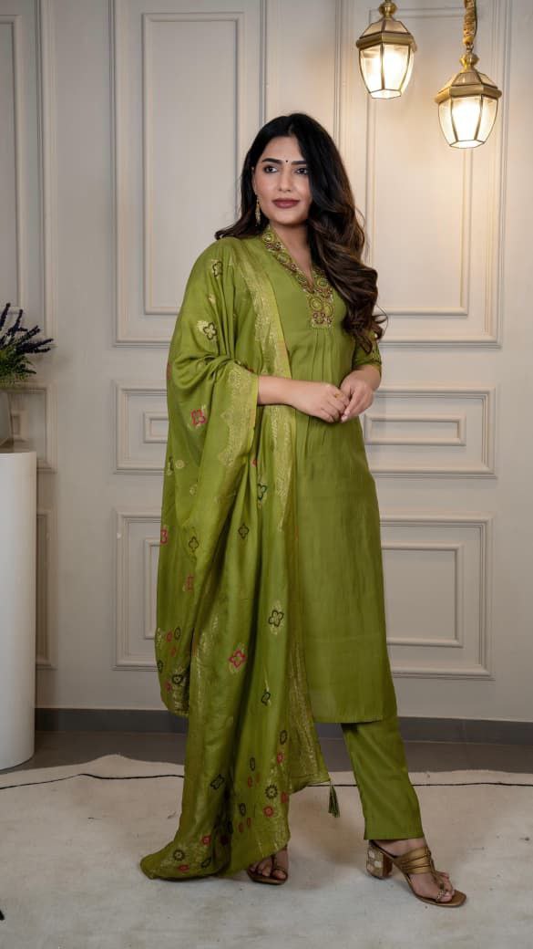 Designers Kurti Pent Dupatta Set