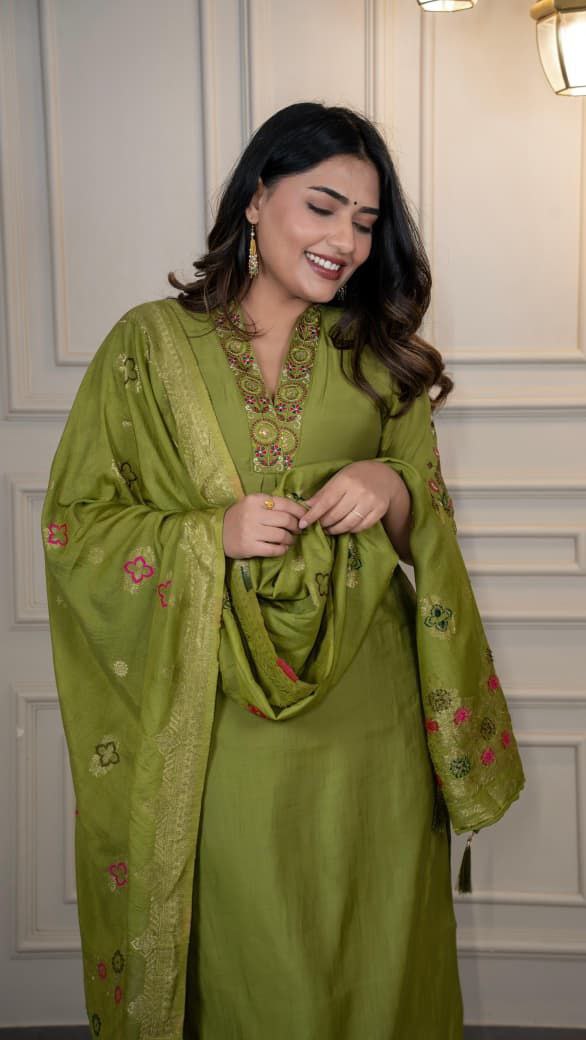 Designers Kurti Pent Dupatta Set