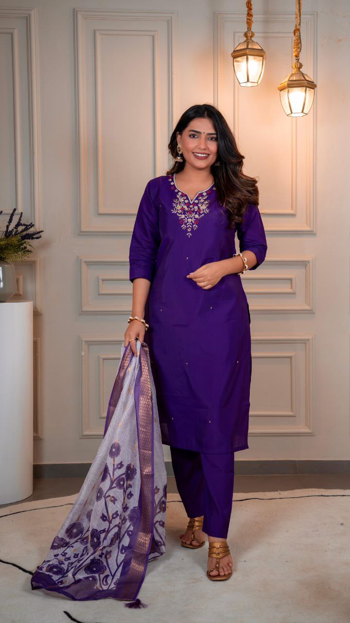 Designers Kurti Pent Dupatta Set