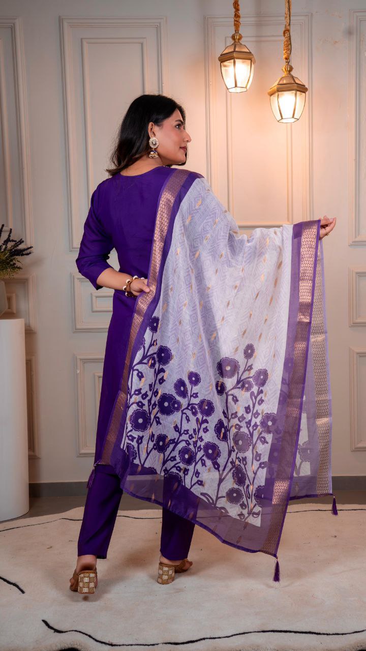 Designers Kurti Pent Dupatta Set