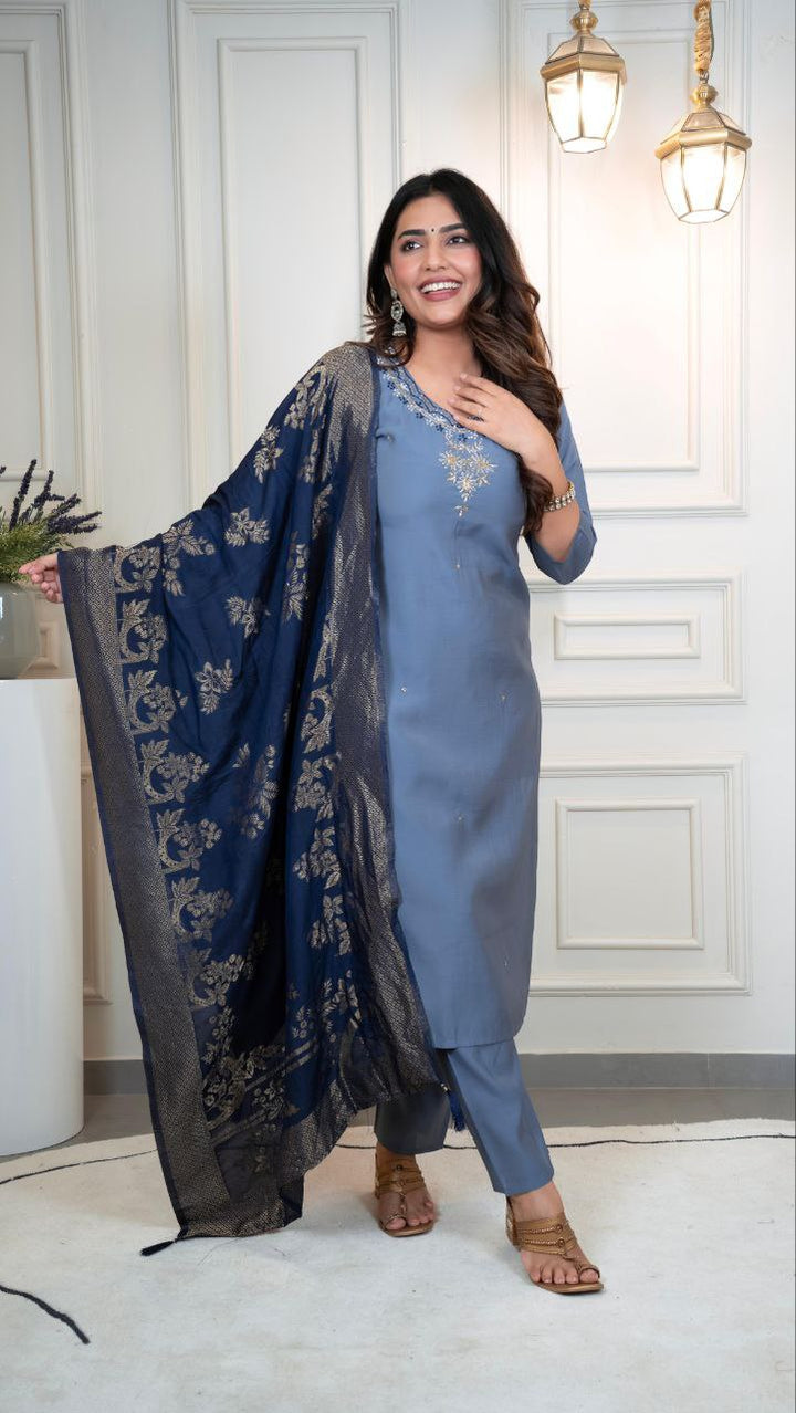 Designers Kurti Pent Dupatta Set