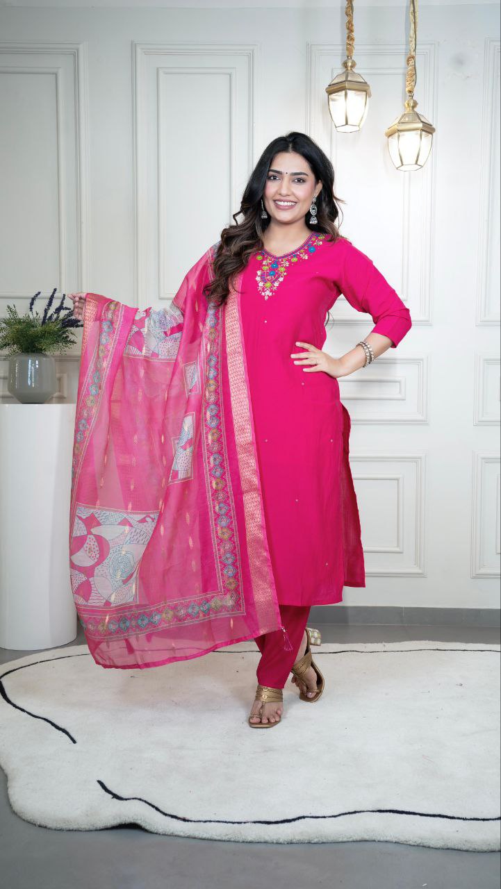 Designers Kurti Pent Dupatta Set