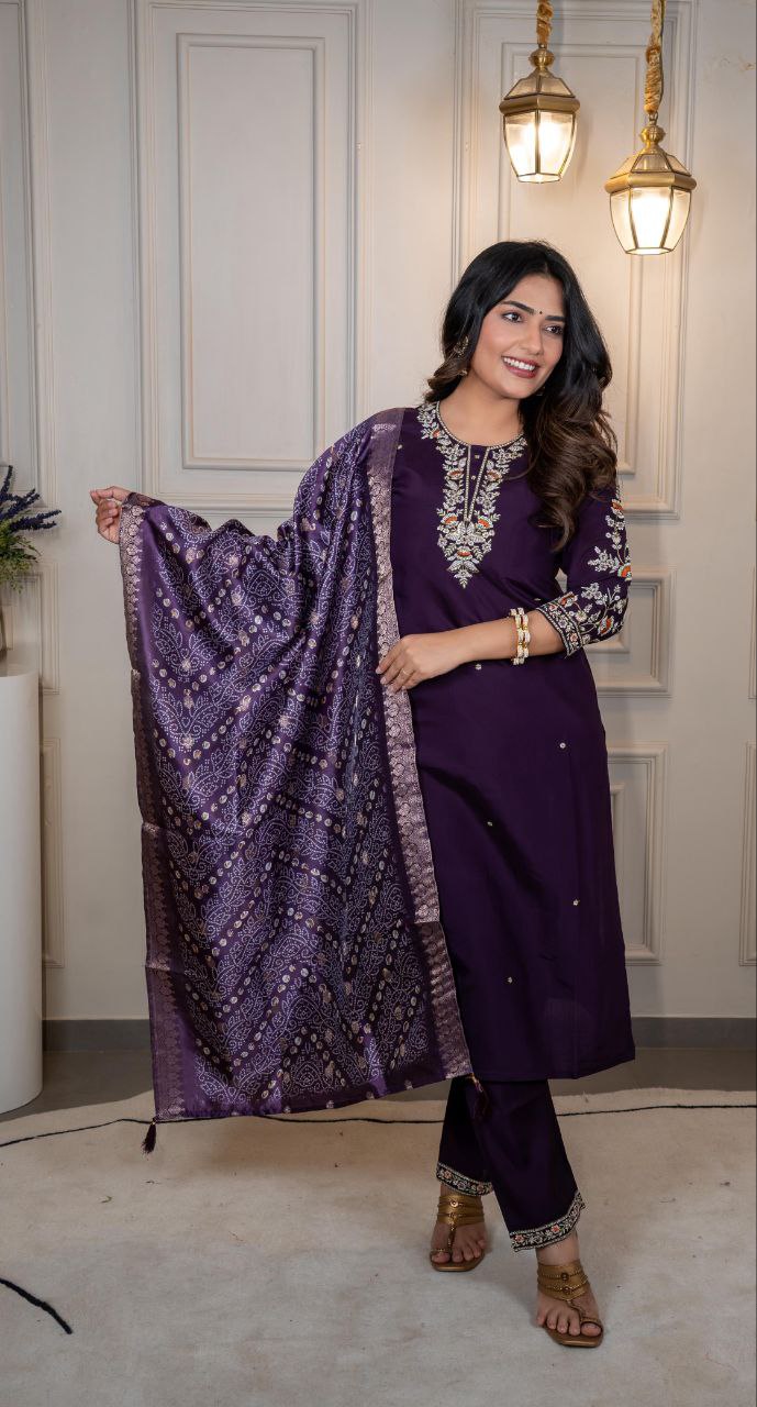 Designers Kurti Pent Dupatta Set
