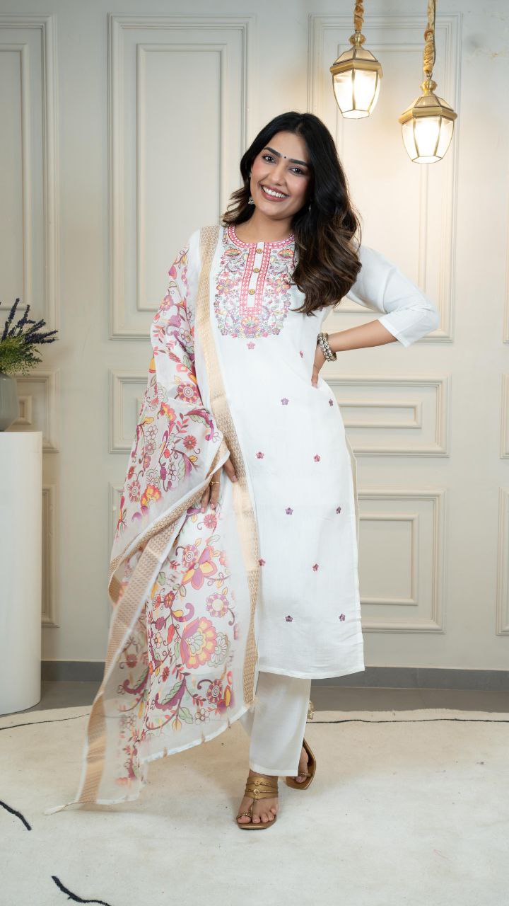 Designers Kurti Pent Dupatta Set