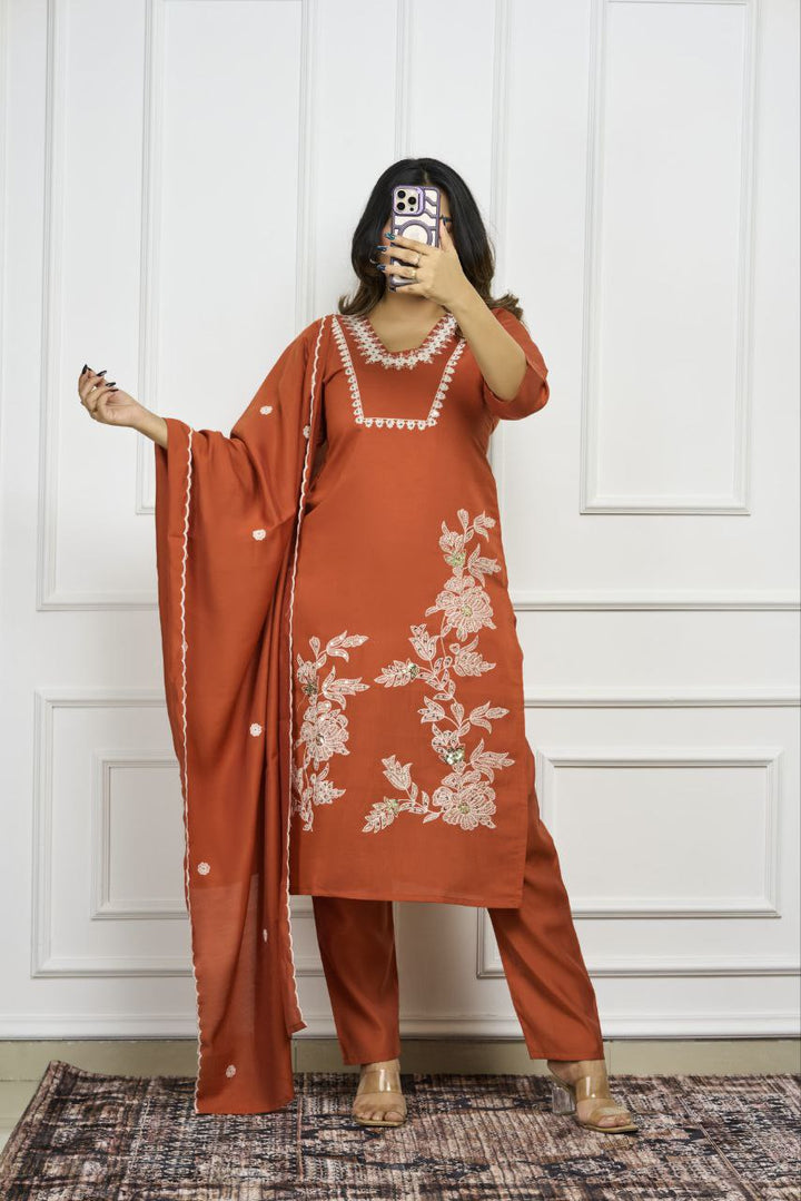 Designers Kurti Pent Dupatta Set