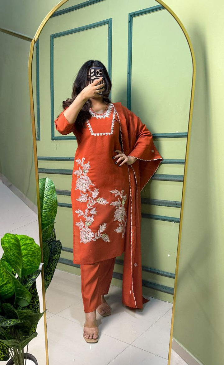 Designers Kurti Pent Dupatta Set