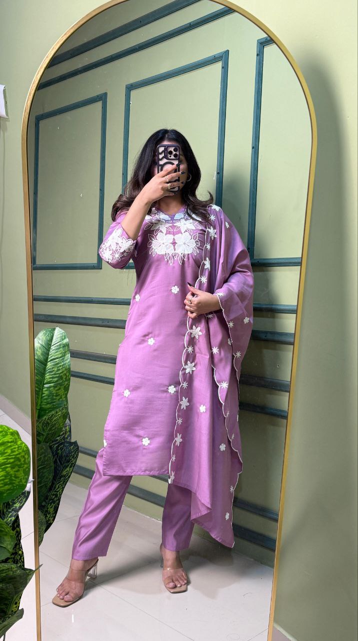 Designers Kurti Pent Dupatta Set