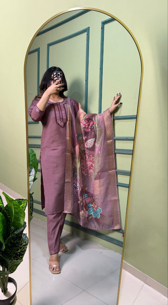 Designers Kurti Pent Dupatta Set