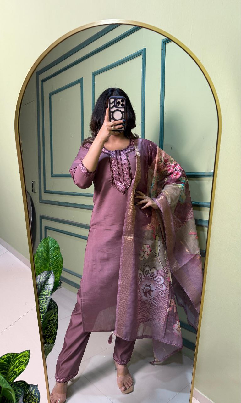 Designers Kurti Pent Dupatta Set