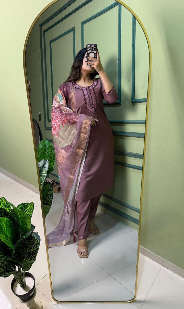 Designers Kurti Pent Dupatta Set
