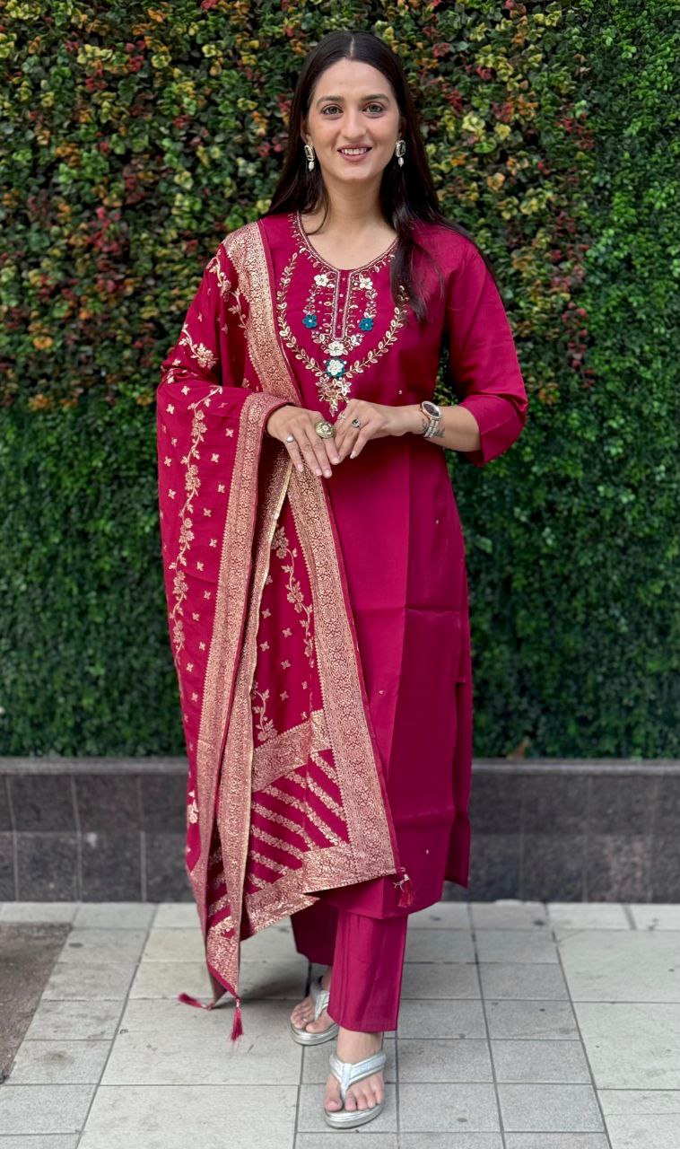 Designers Kurti Pent Dupatta Set
