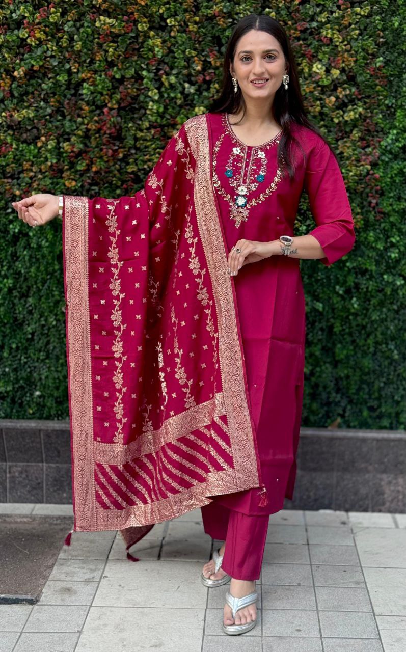 Designers Kurti Pent Dupatta Set