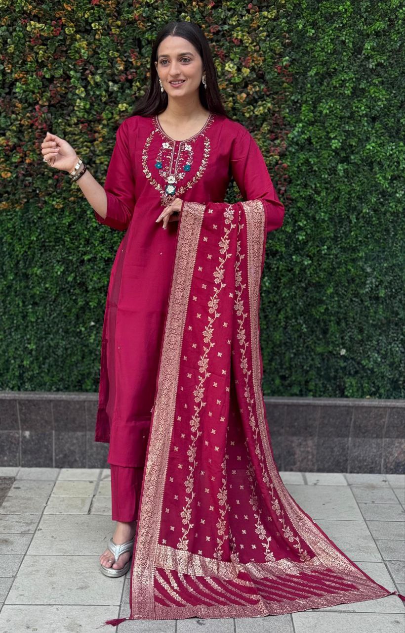 Designers Kurti Pent Dupatta Set