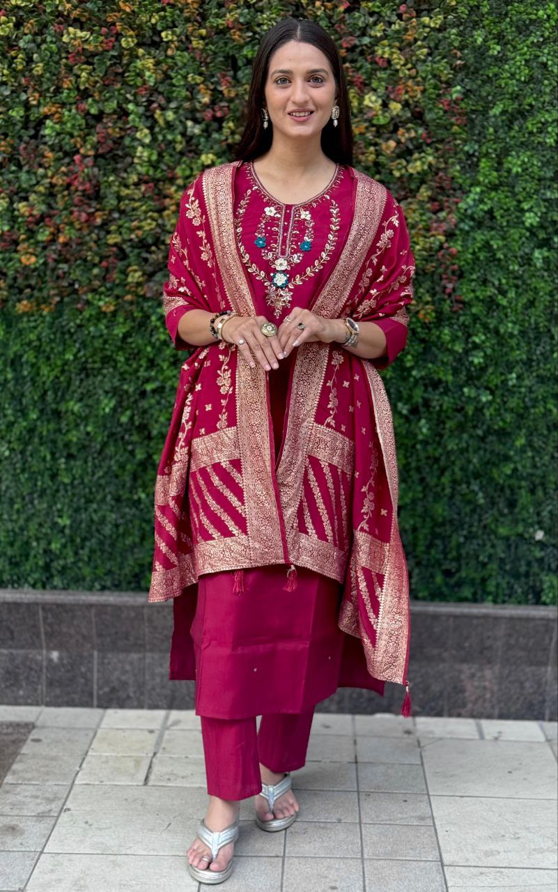 Designers Kurti Pent Dupatta Set